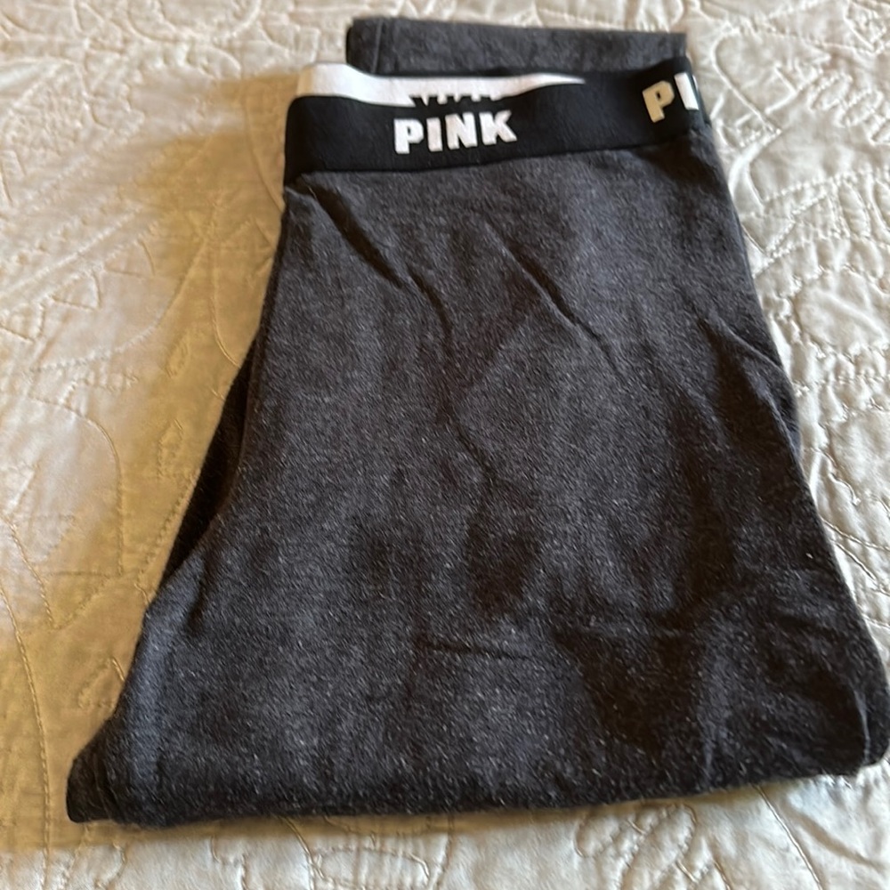 Victorias Secret Pink dark grey leggings